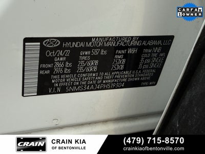 2023 Hyundai SANTA FE SEL - PANORAMIC SUNROOF / CLEAN CARFAX / ONE OWNER