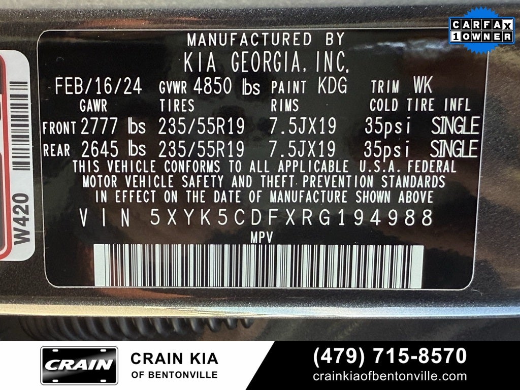 2024 Kia Sportage SX-Prestige - KIA CPO / AWD / PANO ROOF / ONE OWNER