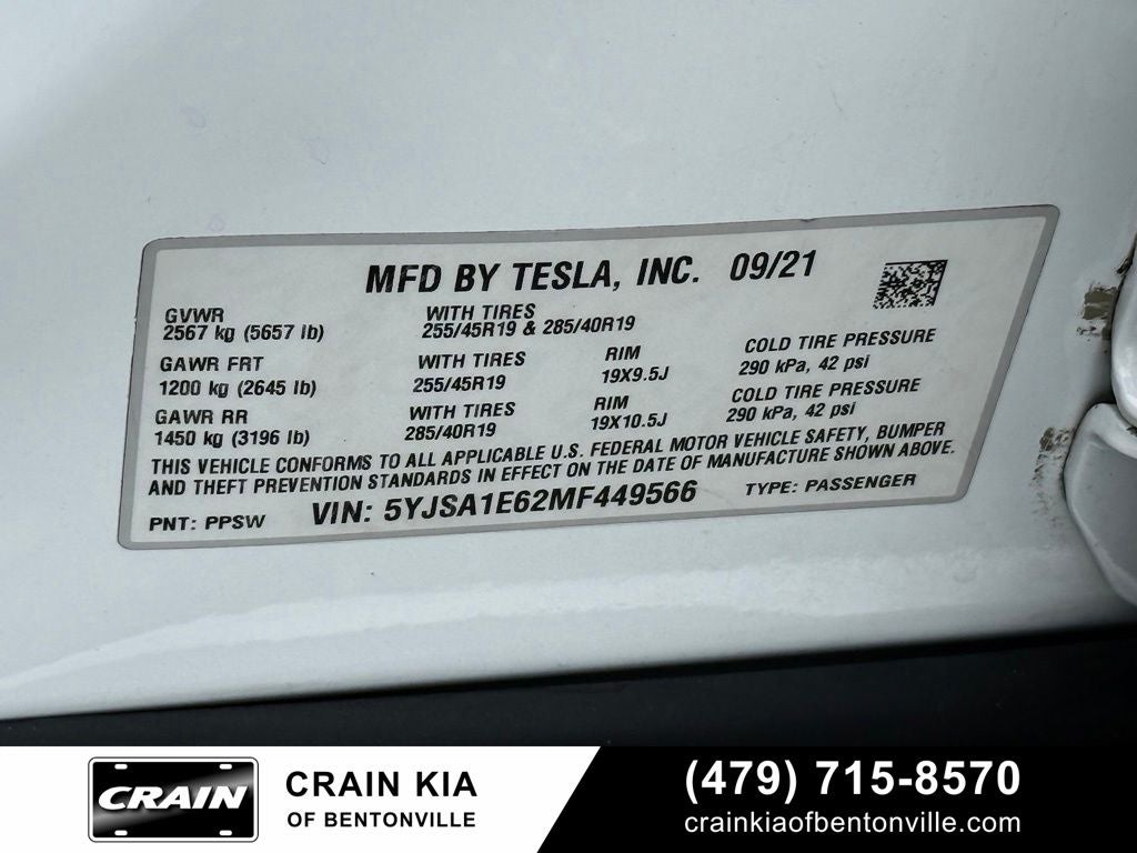 2021 Tesla Model S Plaid - AWD