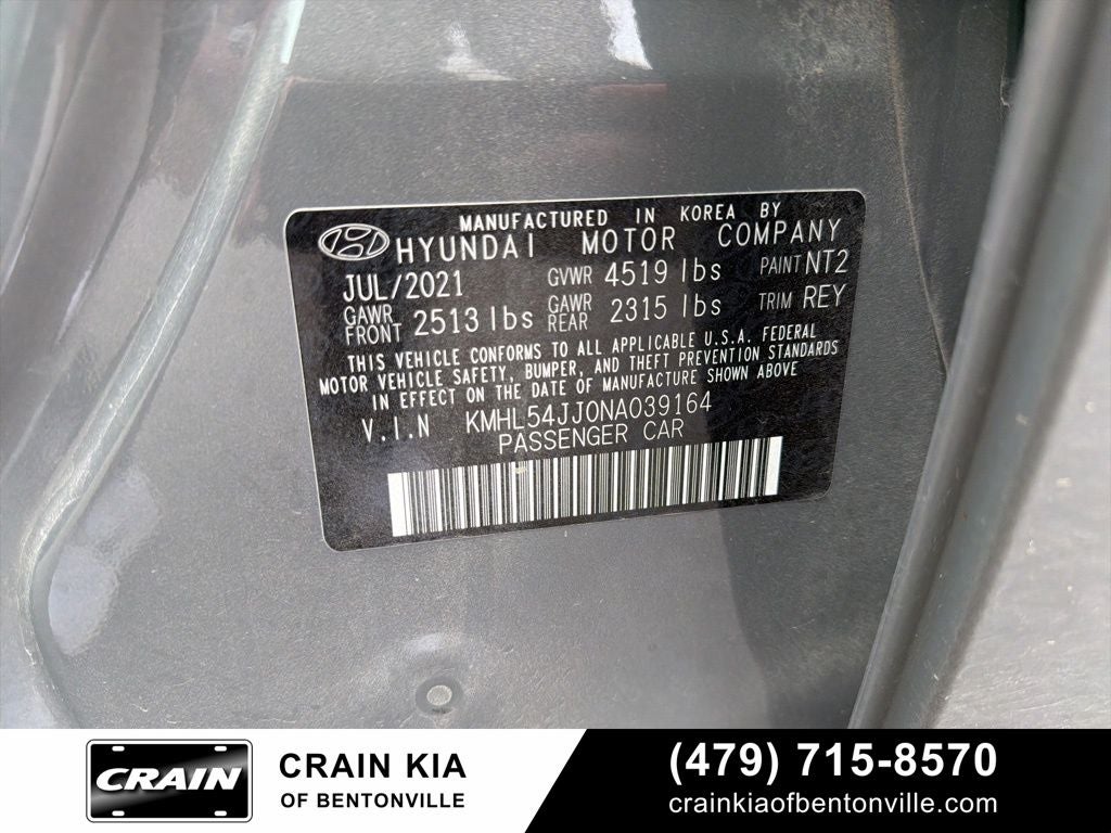 2022 Hyundai SONATA HYBRID Limited - CLEAN CARFAX / 51 HWY MPG / SOLAR PANEL ROOF