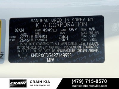 2024 Kia Sportage Hybrid SX-Prestige - KIA CPO / PANORAMIC SUNROOF / AWD
