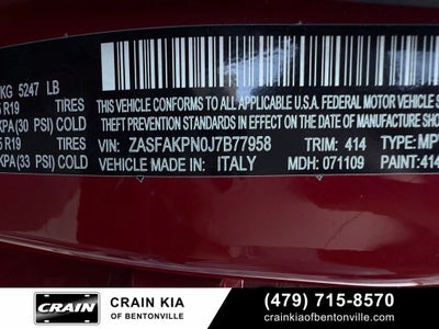 2018 Alfa Romeo Stelvio Base - AWD