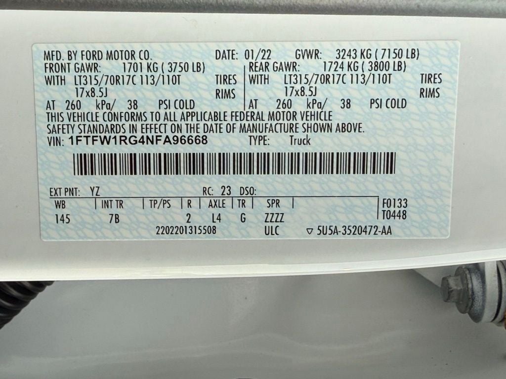 2022 Ford F-150 Raptor HEATED AND COOLED SEATS / 4X4 / NAV