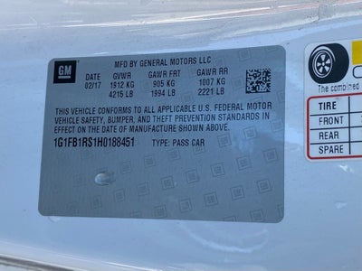 2017 Chevrolet Camaro 1LT CLEAN CARFAX