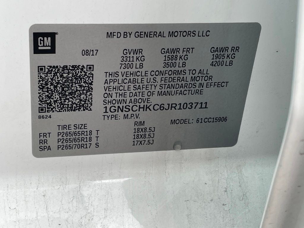 2018 Chevrolet Suburban LT HEATED SEATS / CLEAN CARFAX