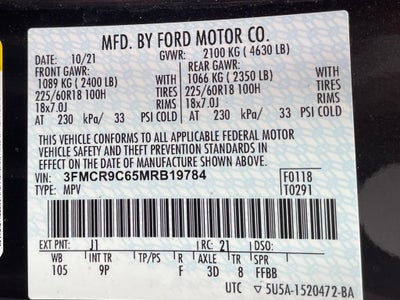 2021 Ford Bronco Sport Outer Banks 4X4 / HEATED SEATS