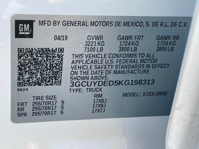 2019 Chevrolet Silverado 1500 LT 4X4 / HEATED SEATS / CLEAN CARFAX