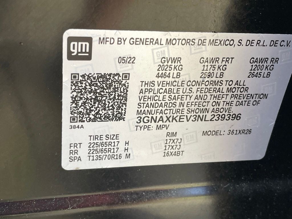 2022 Chevrolet Equinox LT ONE OWNER