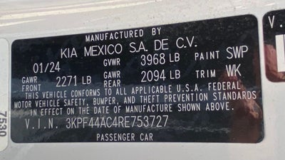 2024 Kia Forte GT ONE OWNER / NAV