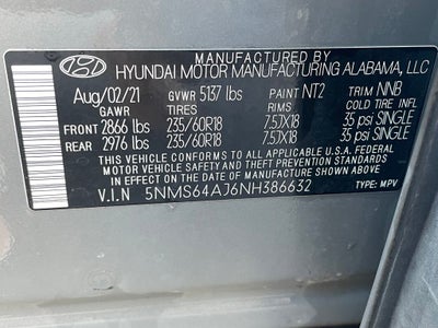 2022 Hyundai SANTA FE SEL ONE OWNER / CLEAN CARFAX / HEATED SEATS