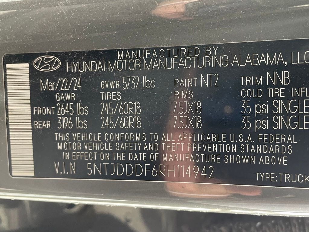 2024 Hyundai SANTA CRUZ XRT AWD / HEATED SEATS / SUNROOF