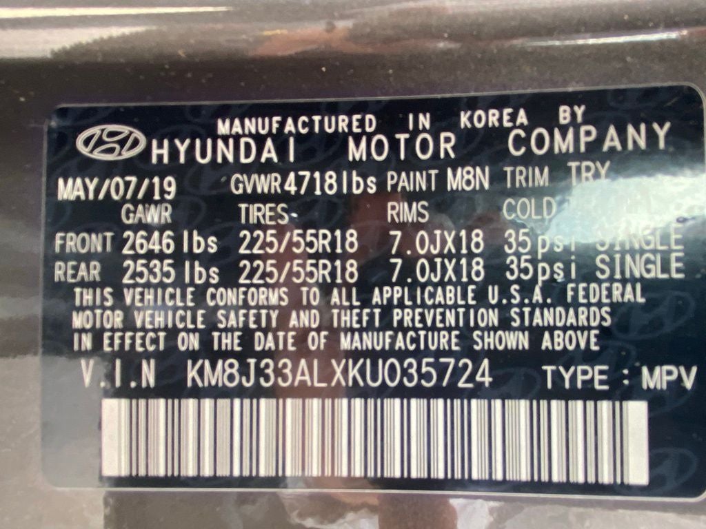 2019 Hyundai TUCSON Ultimate