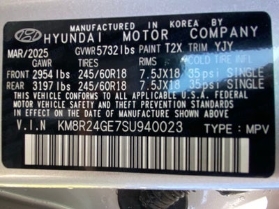 2025 Hyundai PALISADE SEL NAV / HEATED SEATS / POWER SEATS