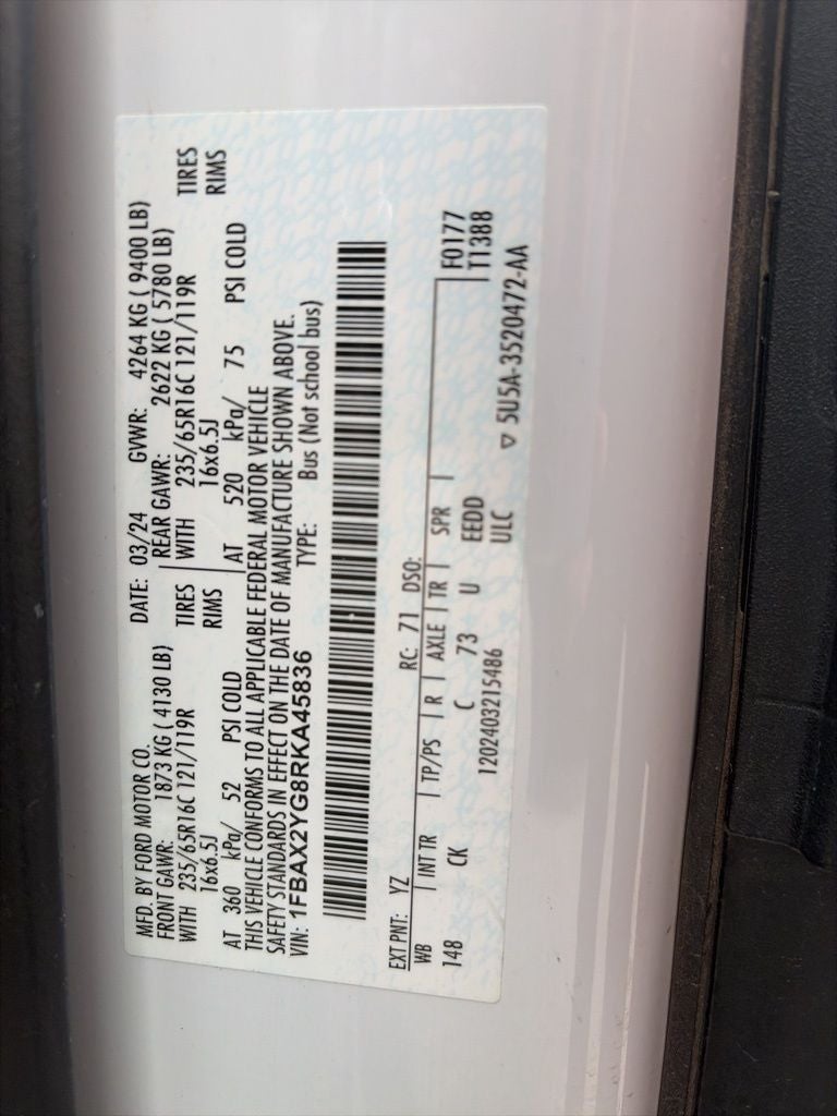 2024 Ford Transit-350 XLT