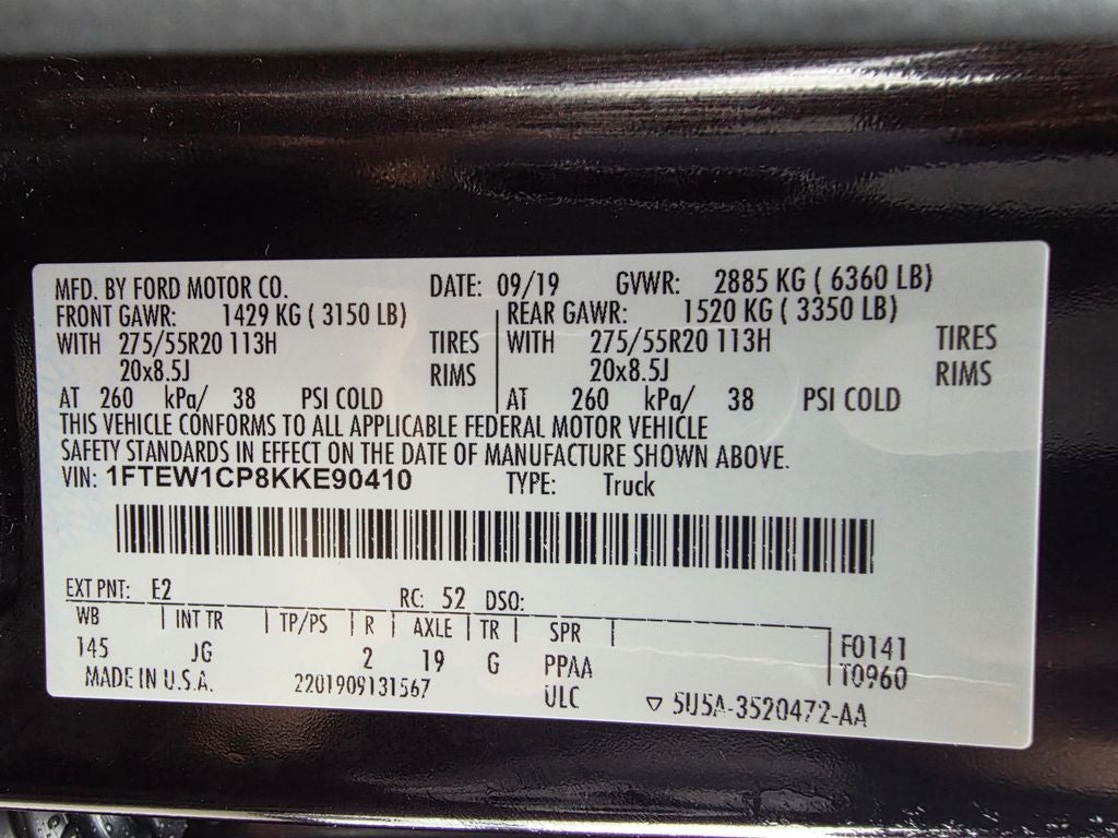 2019 Ford F-150 XL
