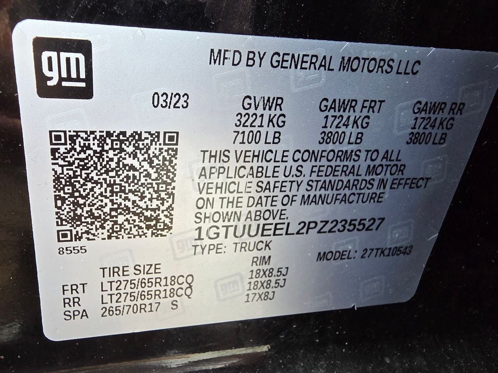 2023 GMC Sierra 1500 AT4 BLACK WIDOW 6.2 V/8