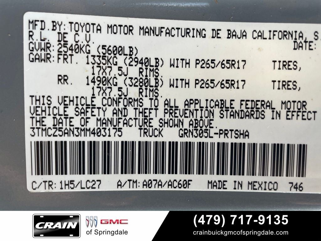 2021 Toyota Tacoma TRD Sport V6