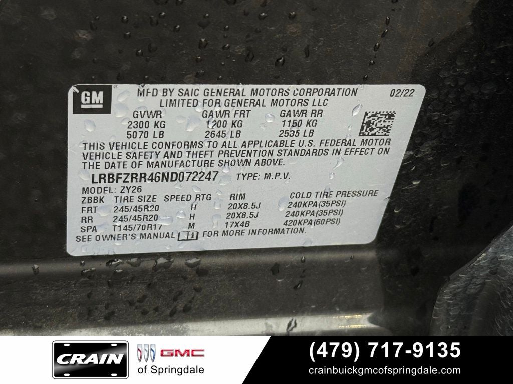 2022 Buick Envision Avenir LOADED