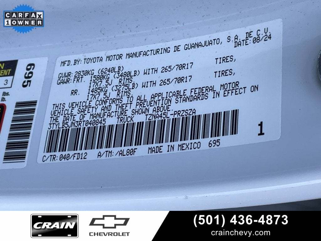 2024 Toyota Tacoma 4WD SR5