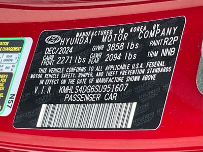 2025 Hyundai ELANTRA SEL Convenience