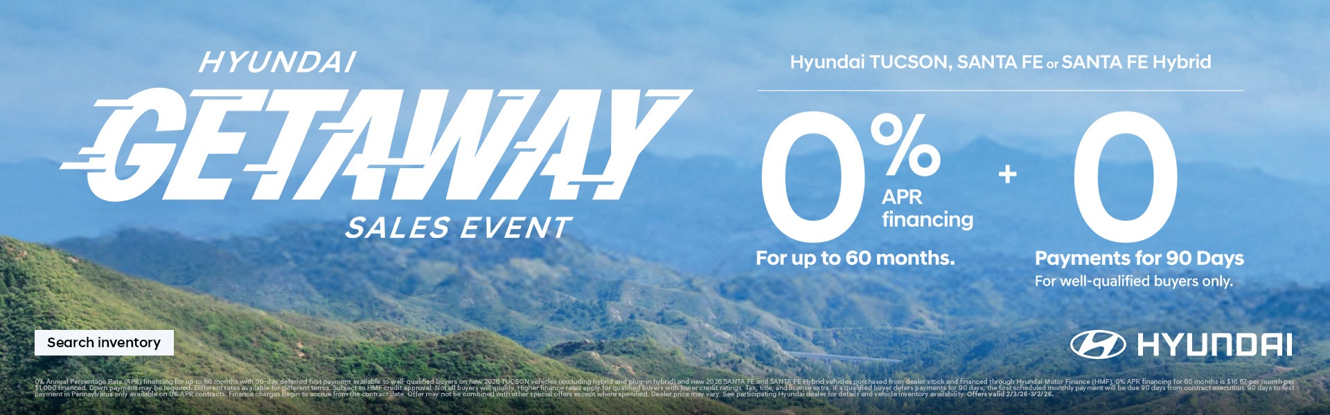 Hyundai Getaway Sales Event 