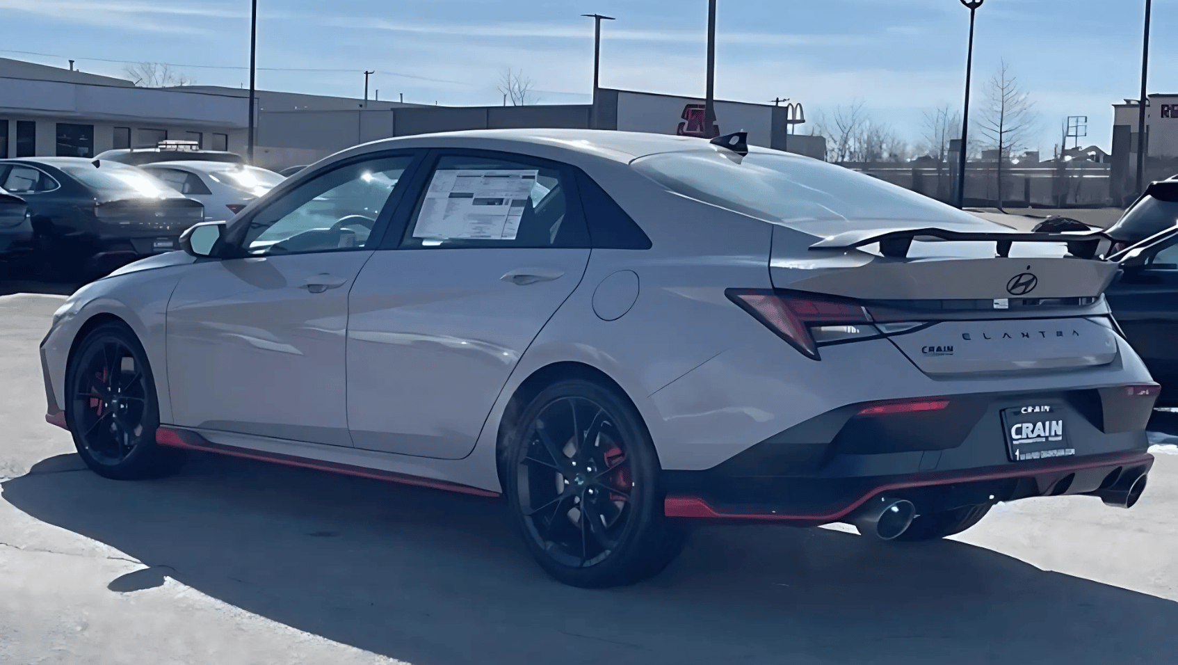 Side View of the 2025 Hyundai Elantra N