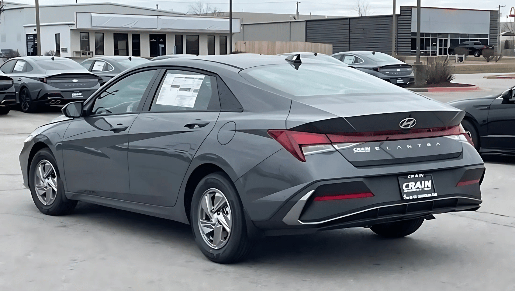 Rear View of the 2025 Hyundai Elantra