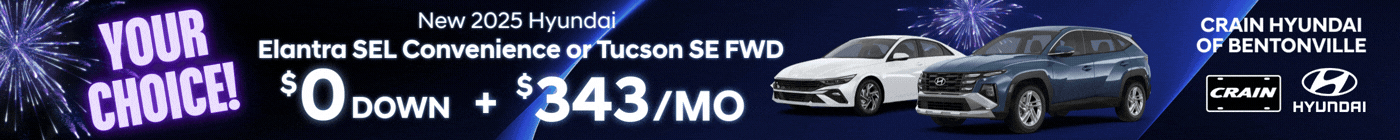 Current Deals on Elantra, Tucson and Santa Fe at Crain Hyundai