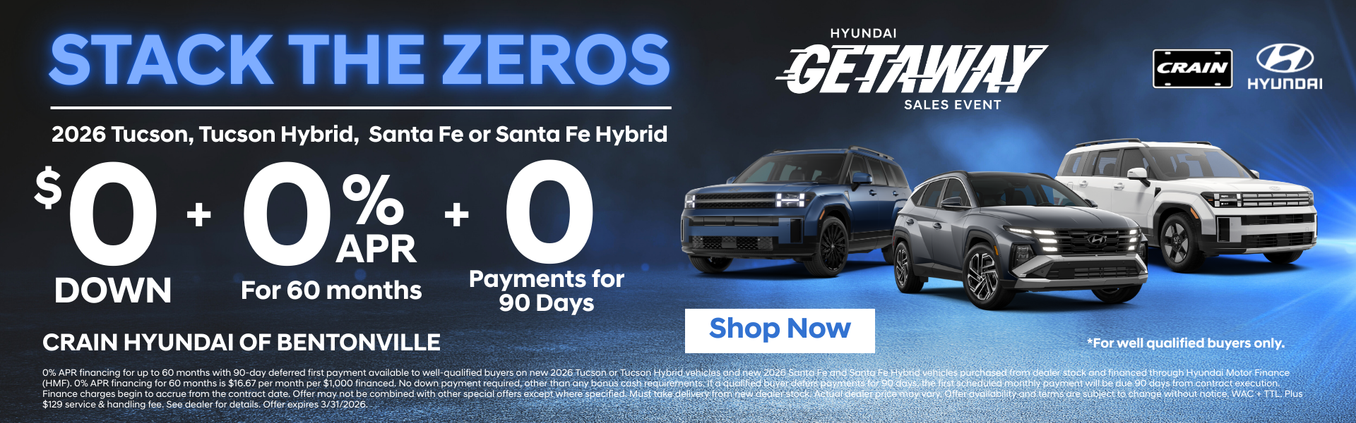 Browse 2026 Tucson and Santa Fe Inventory