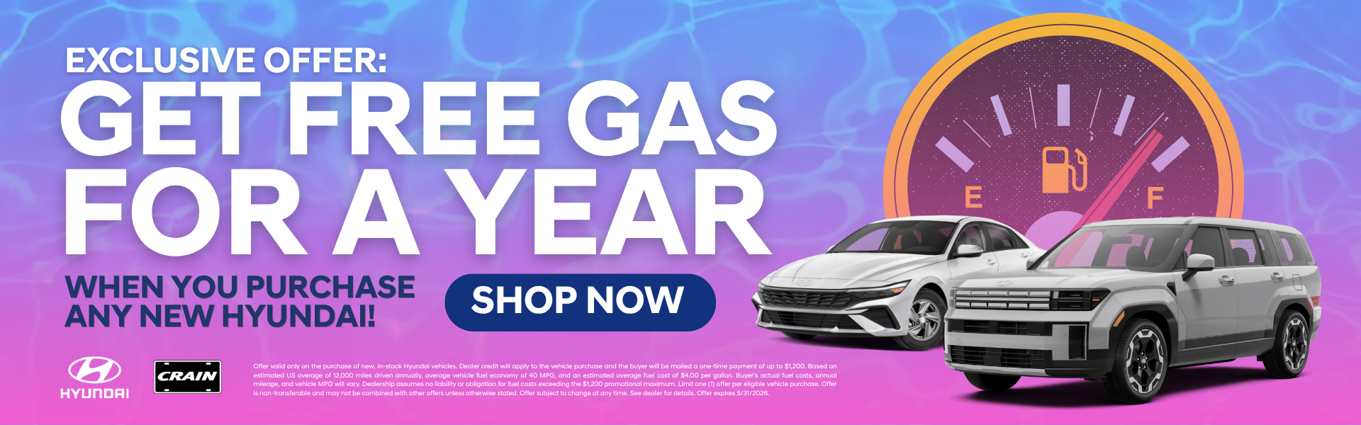 Get Free Gas For A Year — Browse New Vehicles Now